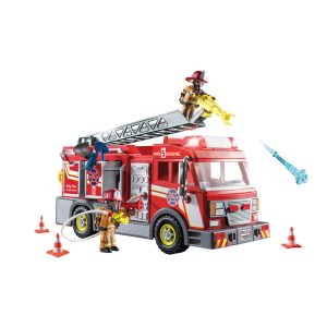 Fire Truck with Accessories and 2 Figures