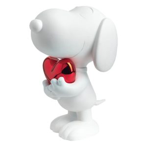 Snoopy 11" Figurine With Heart - White & Red