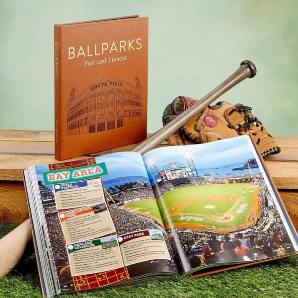 graphic-image-books-ballparks-past-and-present-book-in-tan-bonded-leather-32444749250647_720x