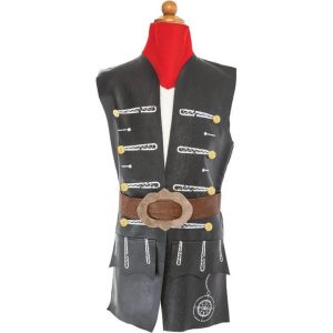 Skully Pirate Vest, Belt & Scarf- Size 3-4 Years