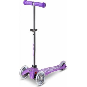 Micro Mini Glitter LED Scooter - Purple