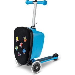 Micro Scooter Luggage Junior LED Patch & Play - Blue