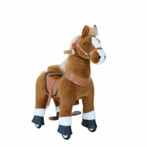 Brown Model U Ride-On Horse - 3-4 Years