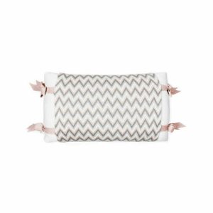 Pink/Gray Crib Apron