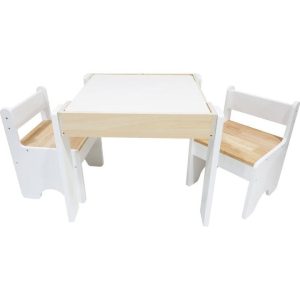 Multi-Activity Table with Reversible Tabletop & Chairs Set